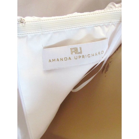 Amanda Up Richard White Ruffle Off the Shoulder 100% Cotton Designer Blouse L - Picture 9 of 9